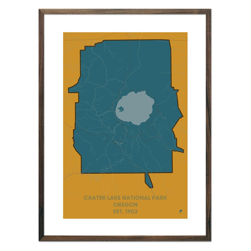 Crater Lake National Park Map - Muir Way - National Park