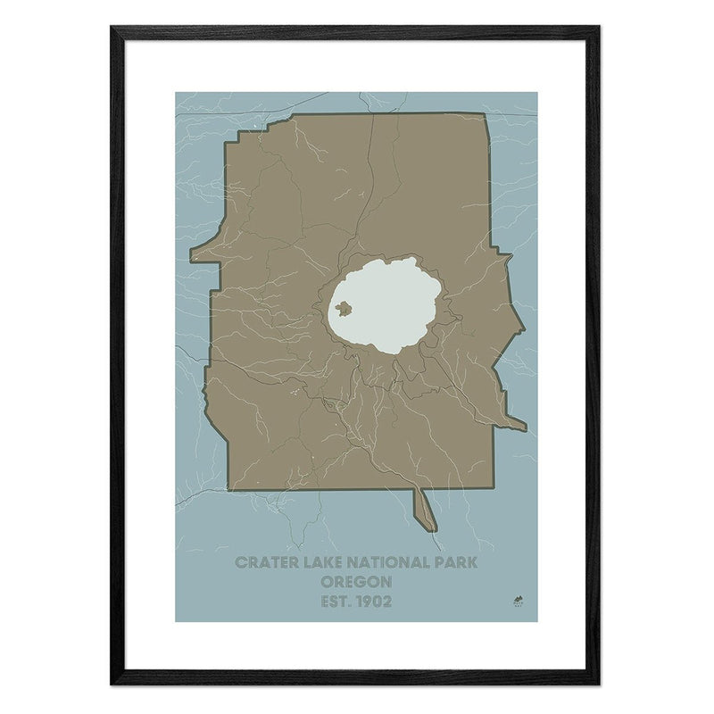Crater Lake National Park Map - Muir Way - National Park