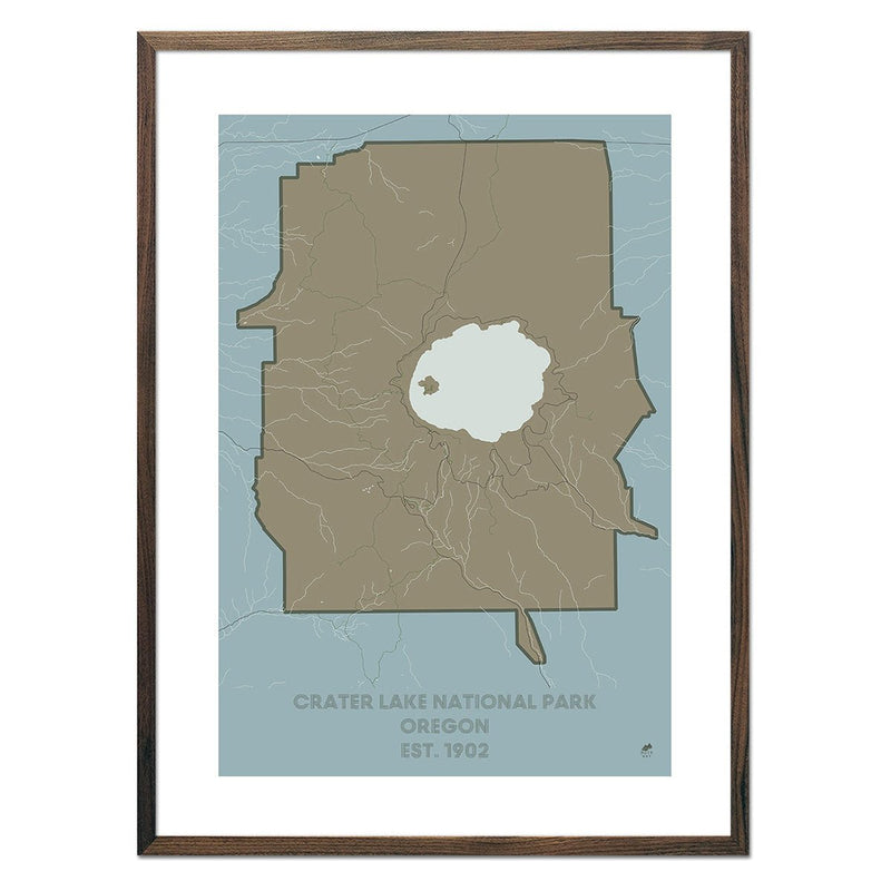 Crater Lake National Park Map - Muir Way - National Park