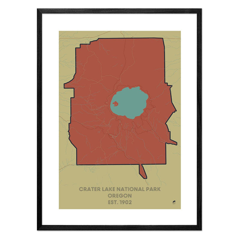 Crater Lake National Park Map - Muir Way - National Park
