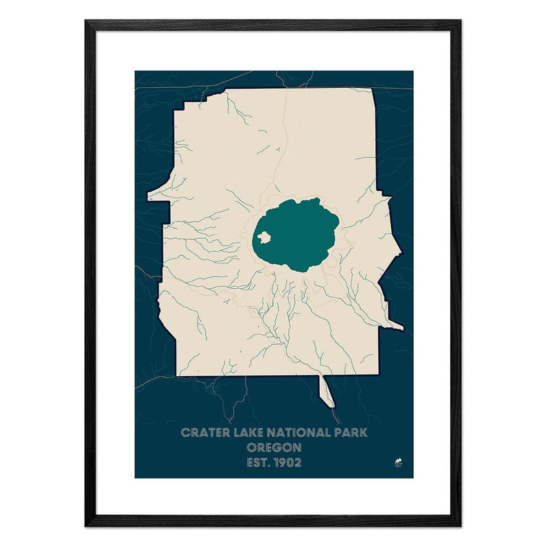 Crater Lake National Park Map - Muir Way - National Park