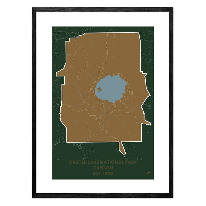 Crater Lake National Park Map - Muir Way - National Park