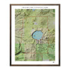 Relief Map of Crater Lake National Park