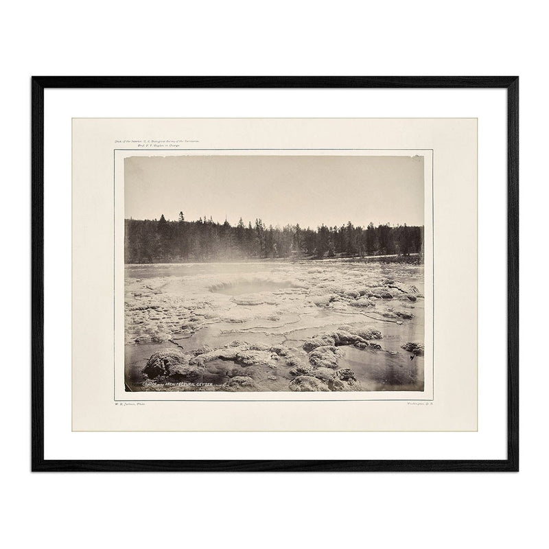 Crater of the Architectural Geyser, Lower Basin, Yellowstone 1873 - Muir Way - Photograph