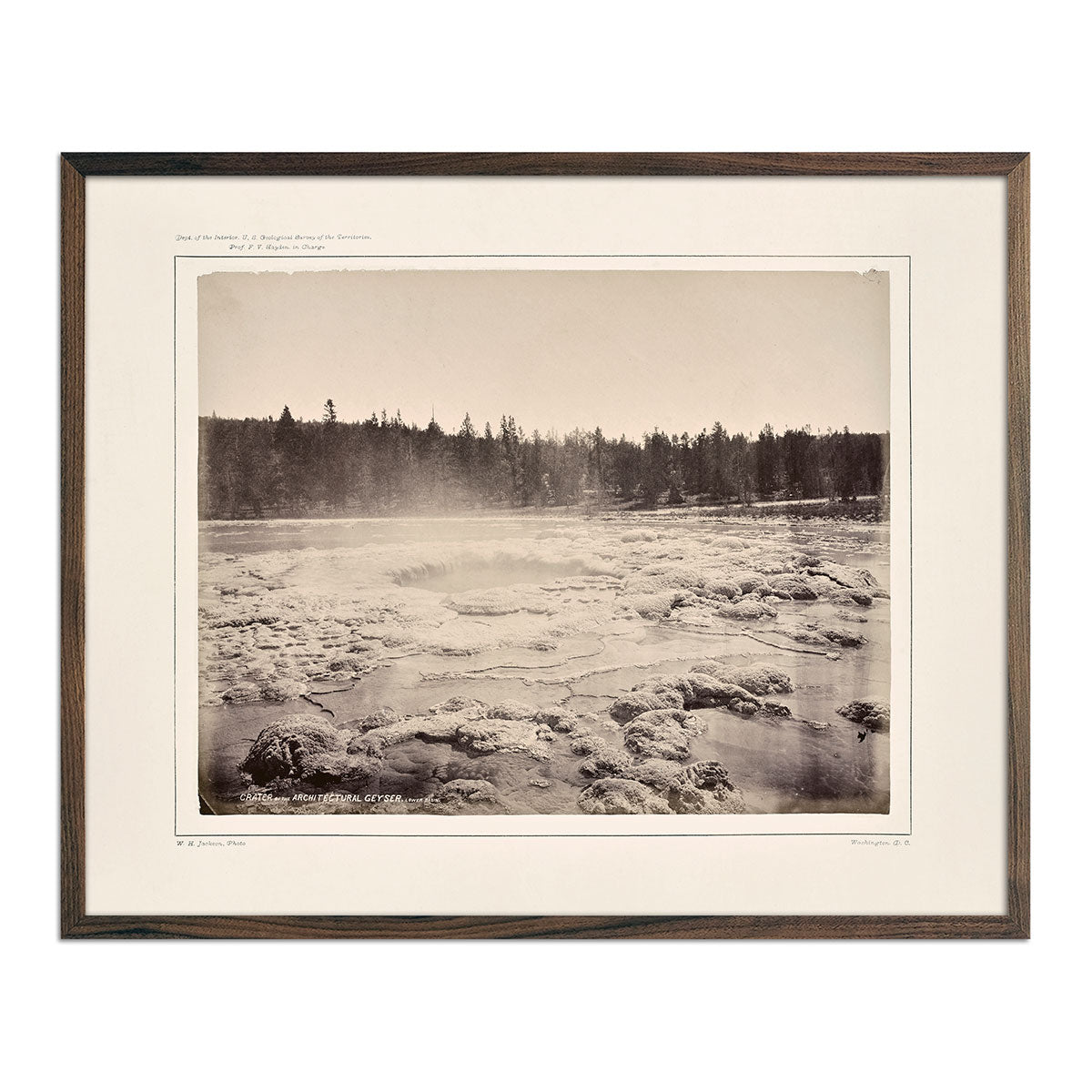 Photograph of Crater of the Architectural Geyser, Lower Basin