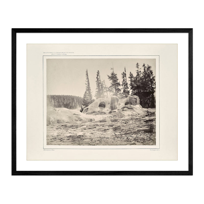 Crater of the Grotto Geyser, Yellowstone 1873 - Muir Way - Photograph