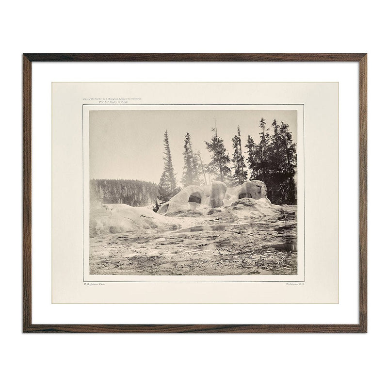 Crater of the Grotto Geyser, Yellowstone 1873 - Muir Way - Photograph