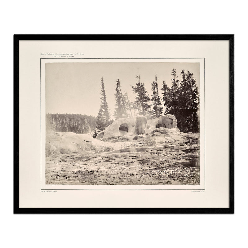 Crater of the Grotto Geyser, Yellowstone 1873 - Muir Way - Photograph