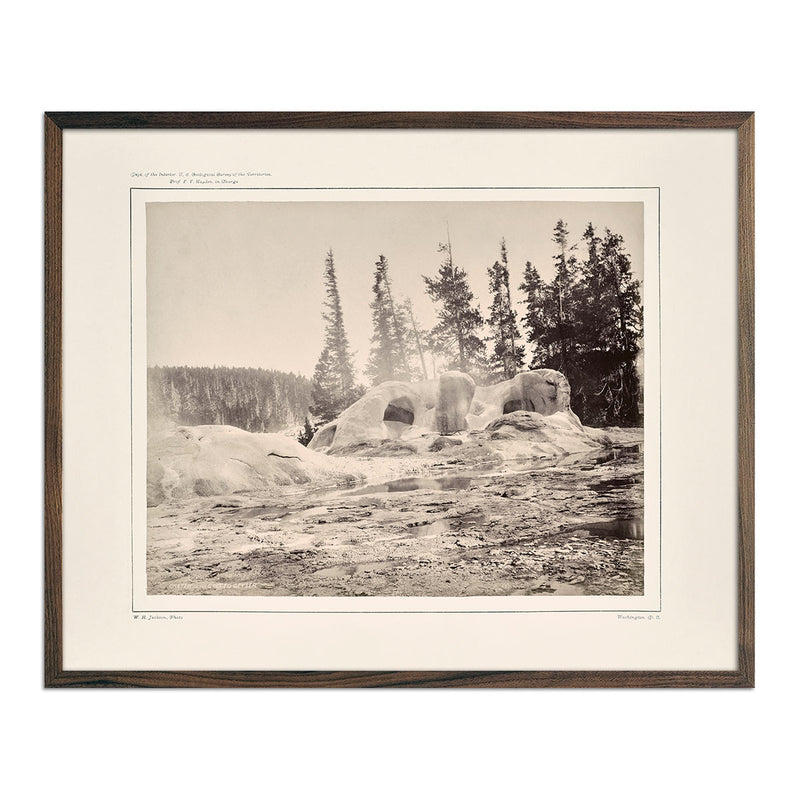 Crater of the Grotto Geyser, Yellowstone 1873 - Muir Way - Photograph