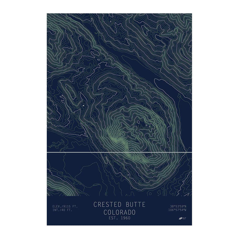Crested Butte, Colorado - Muir Way - TOPO Series