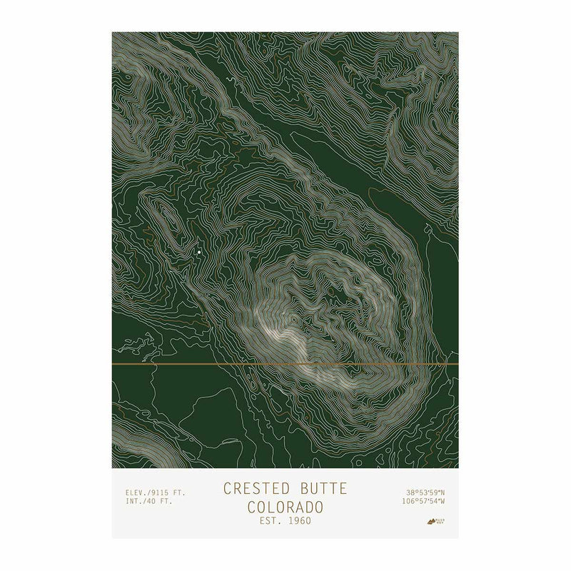 Crested Butte, Colorado - Muir Way - TOPO Series