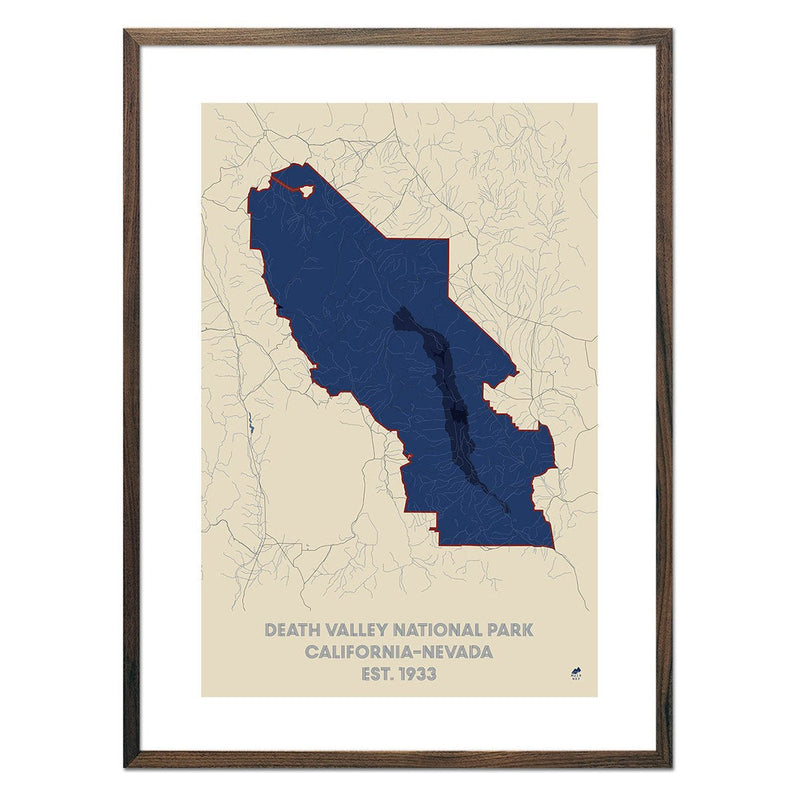 Death Valley National Park Map - Muir Way - National Park