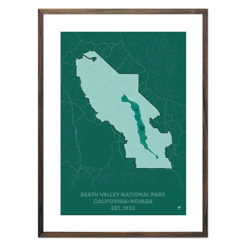 Death Valley National Park Map - Muir Way - National Park