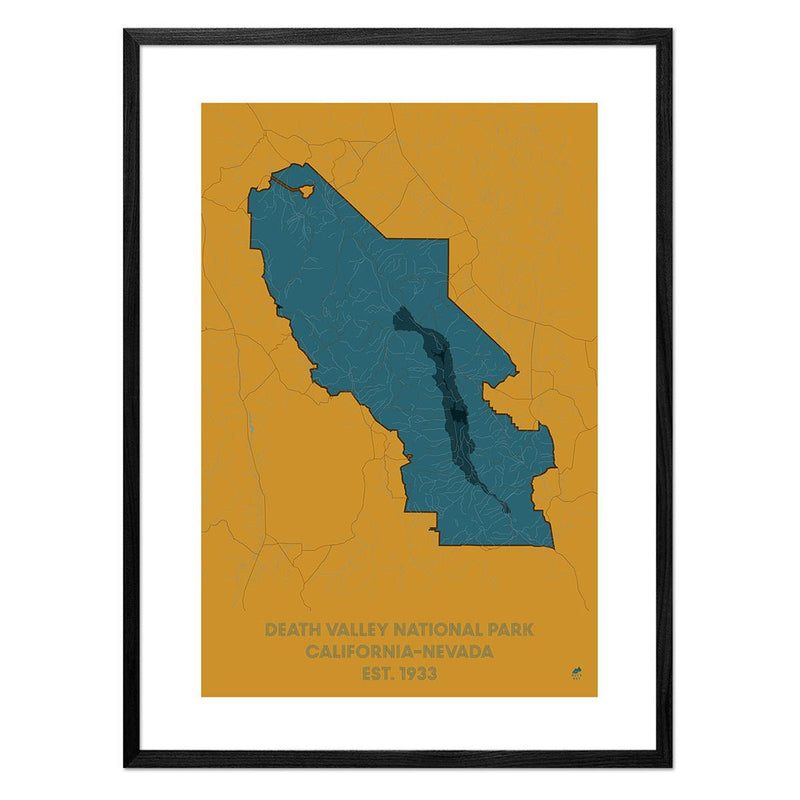 Death Valley National Park Map - Muir Way - National Park