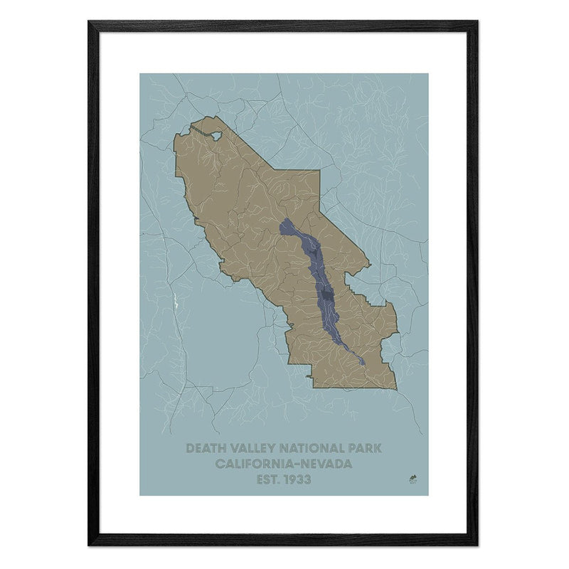 Death Valley National Park Map - Muir Way - National Park