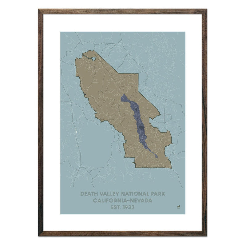 Death Valley National Park Map - Muir Way - National Park