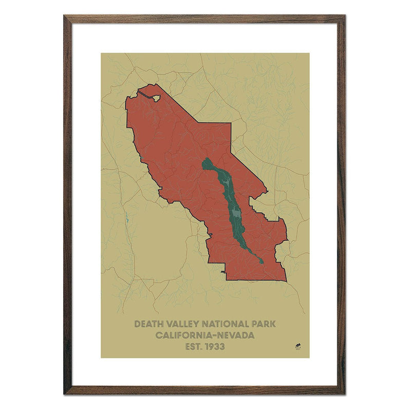 Death Valley National Park Map - Muir Way - National Park