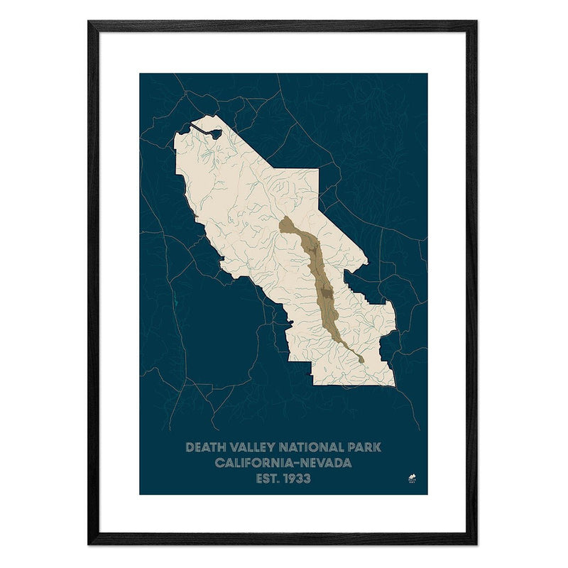 Death Valley National Park Map - Muir Way - National Park