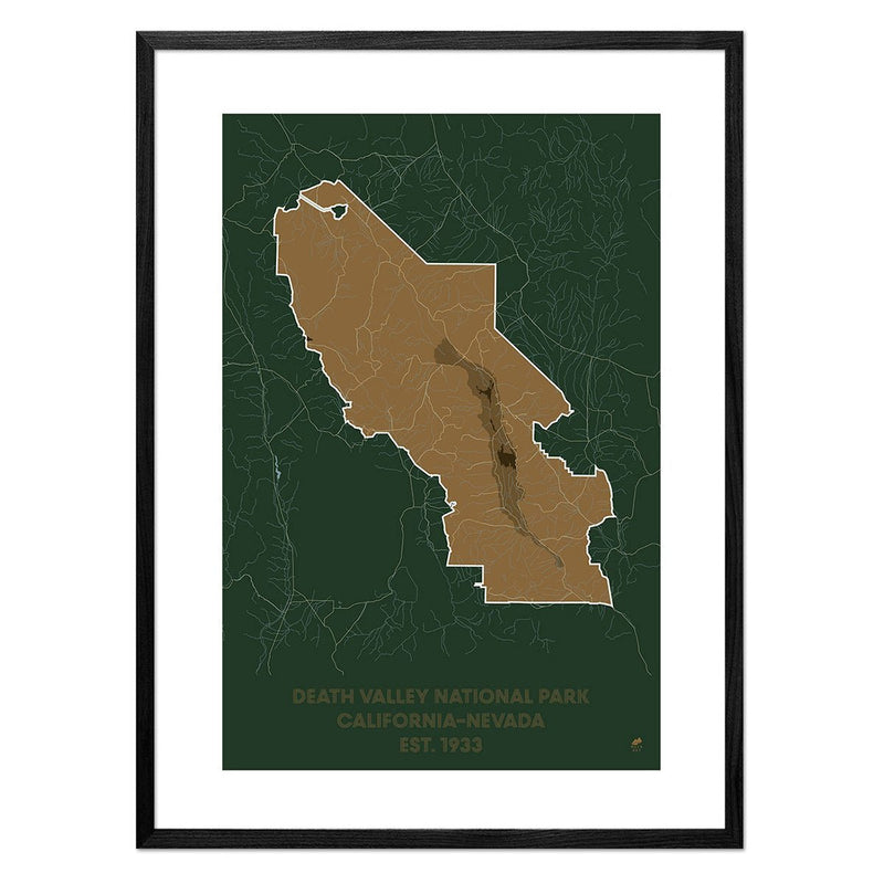 Death Valley National Park Map - Muir Way - National Park