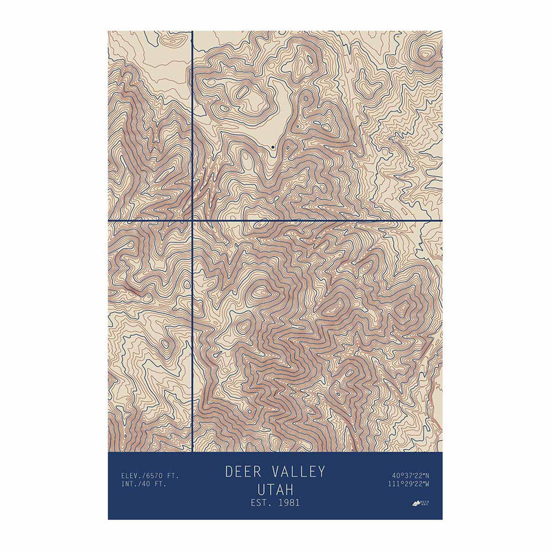 Deer Valley, Utah - Muir Way - TOPO Series
