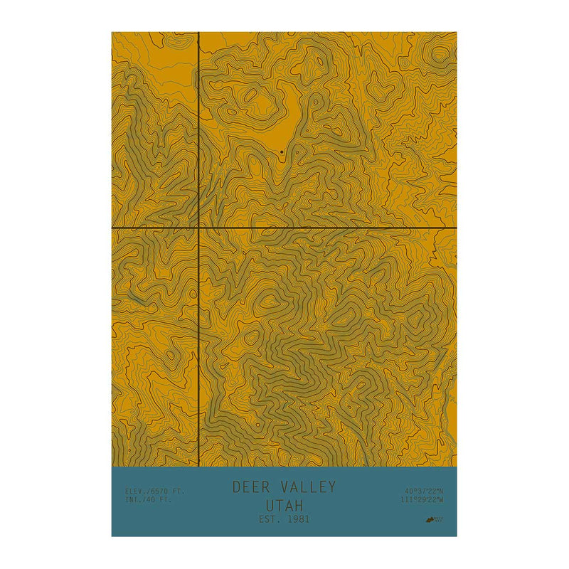 Deer Valley, Utah - Muir Way - TOPO Series