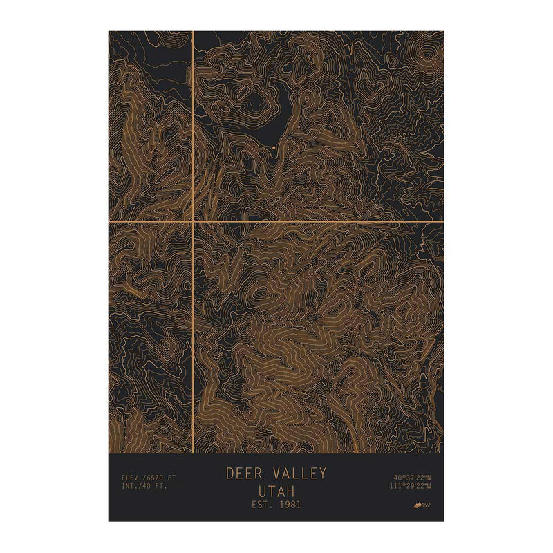 Deer Valley, Utah - Muir Way - TOPO Series