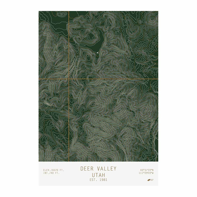 Deer Valley, Utah - Muir Way - TOPO Series