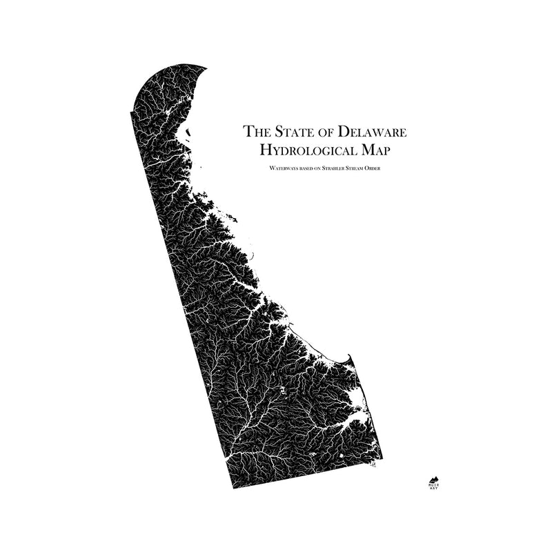 Delaware Hydrological Map - Muir Way - Hydrology