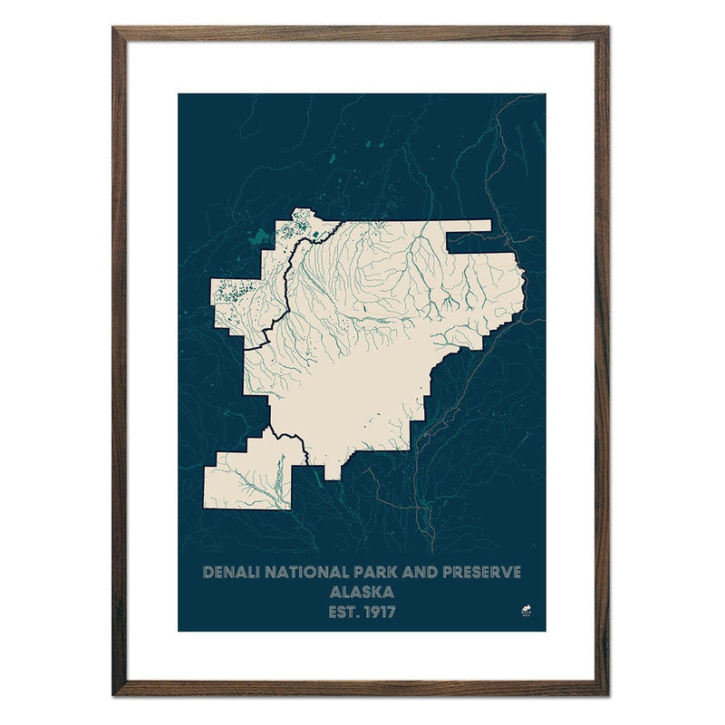 Denali National Park and Preserve Map - Muir Way - National Park
