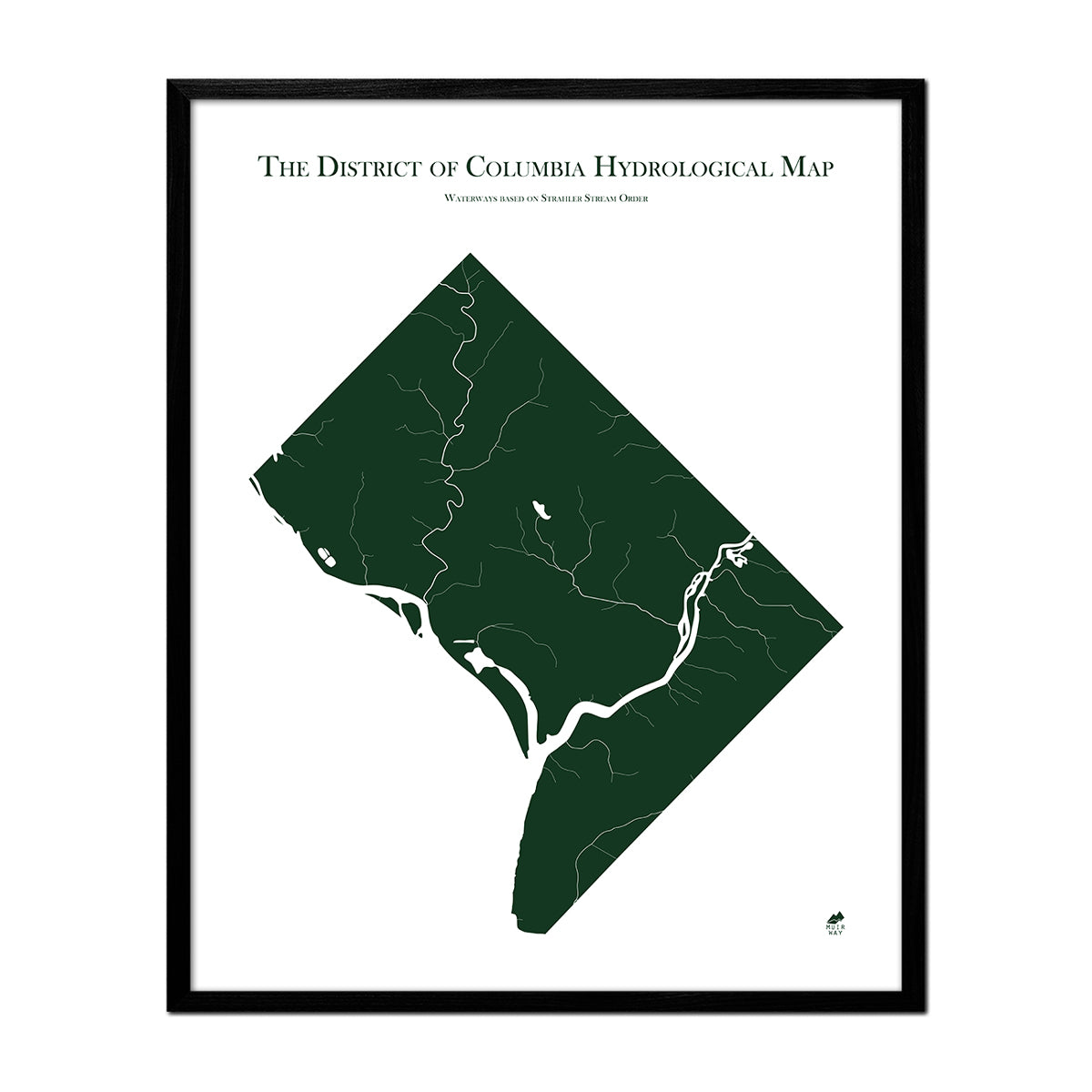 Washington DC Rivers Map