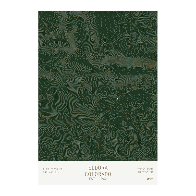 Eldora, Colorado - Muir Way - TOPO Series