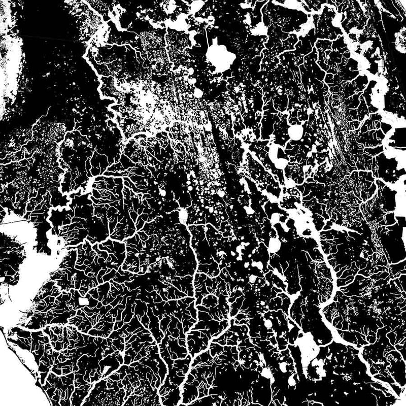Florida Hydrological Map - Muir Way - Hydrology