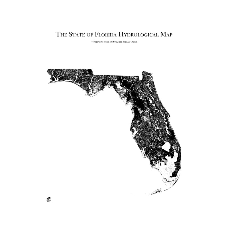Florida Hydrological Map - Muir Way - Hydrology