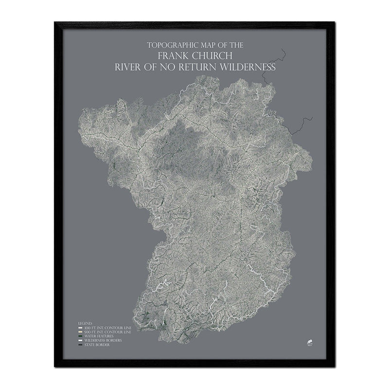 Frank Church - River of No Return Wilderness Map - Muir Way - Range Series