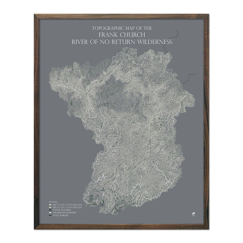 Frank Church - River of No Return Wilderness Map - Muir Way - Range Series