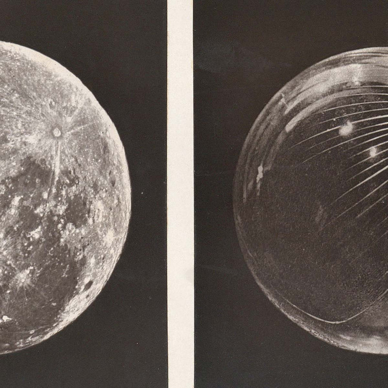 1874 Full Moon and Glass Globe Print - Muir Way - Astronomy