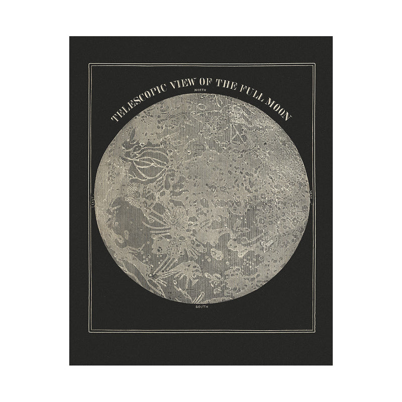 Full Moon 1850 - Muir Way - Vintage Map