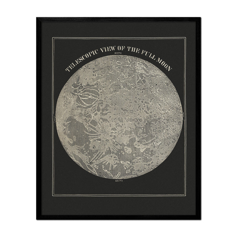 Full Moon 1850 - Muir Way - Vintage Map
