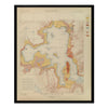 Yellowstone Geologic Map of the Shores of Yellowstone Lake 1904 Map