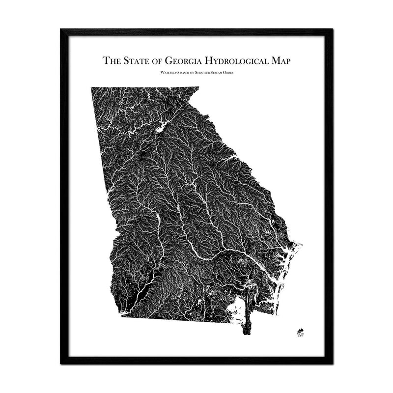 Georgia Hydrological Map - Muir Way - Hydrology