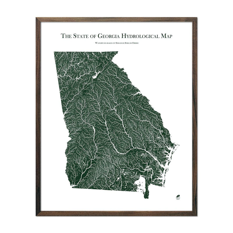 Georgia Hydrological Map - Muir Way - Hydrology