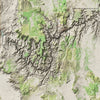 Grand Canyon Shaded Relief Map