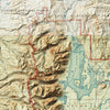 Grand Teton Shaded Relief Map