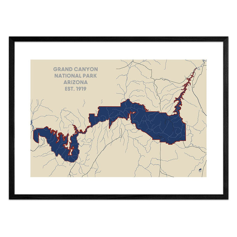 Grand Canyon National Park Map - Muir Way - National Park