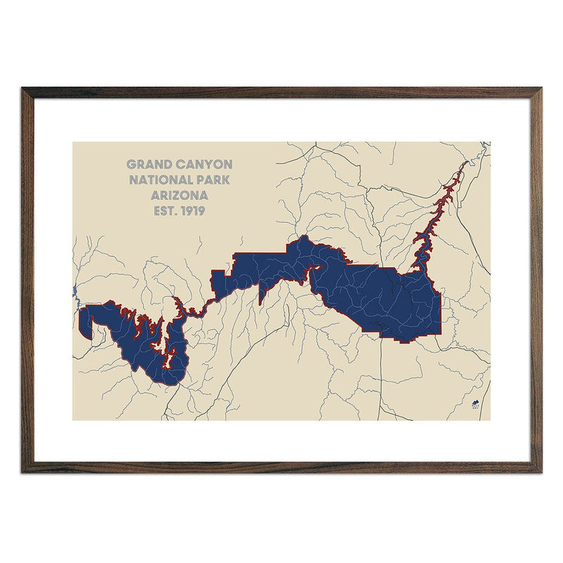 Grand Canyon National Park Map - Muir Way - National Park