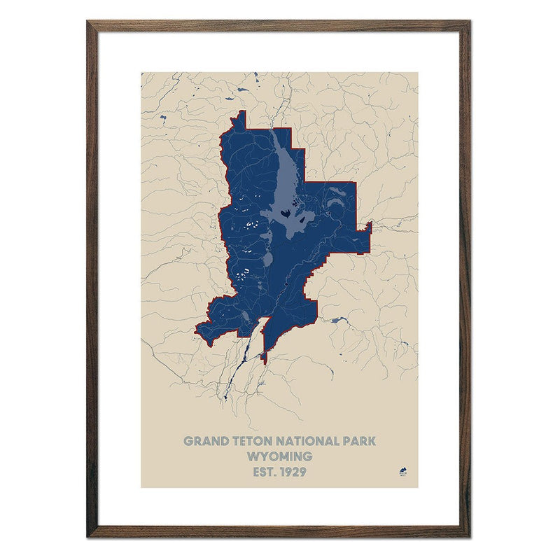 Grand Teton National Park Map - Muir Way - National Park