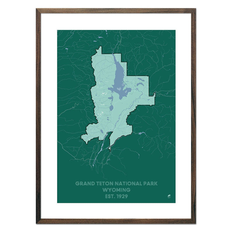 Grand Teton National Park Map - Muir Way - National Park