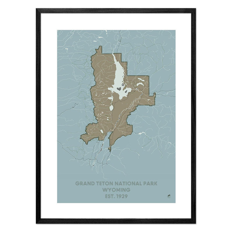 Grand Teton National Park Map - Muir Way - National Park