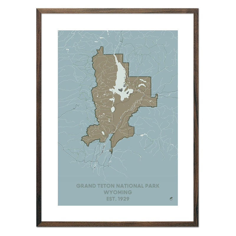 Grand Teton National Park Map - Muir Way - National Park
