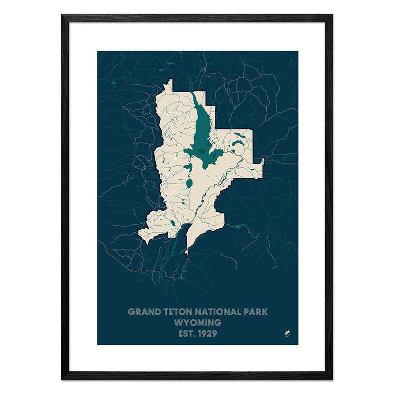 Grand Teton National Park Map - Muir Way - National Park